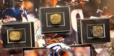 John Elway Terrell Davis Von Miller Signed Broncos 8x10 Photos Rings Framed COAs