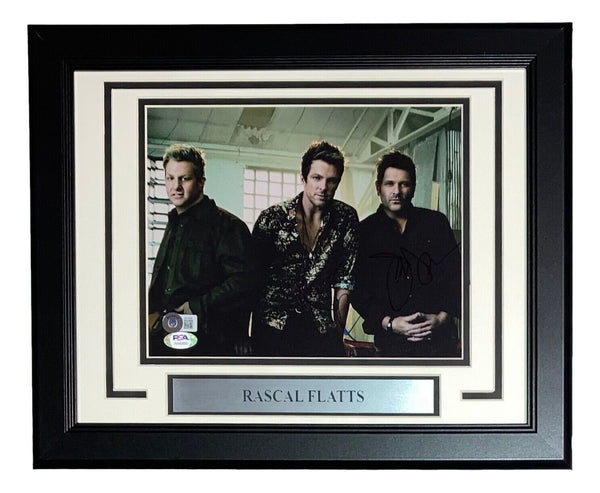 Joe Don Rooney Jay Demarcus Signed Framed 8x10 Rascal Flatts Photo BAS+PSA
