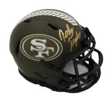 John Taylor Signed San Francisco 49ers Speed Salute to Service NFL Mini Helmet