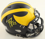 Ty Law Signed Michigan Wolverines Mini-Helmet (Beckett) New England Patriots D.B