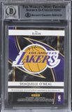 Lakers Shaquille O'Neal Signed 2019 Select Swatches #18 Card Auto 10! BAS Slab 2