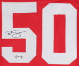 Ralph Sampson Signed Houston Rockets Red Home Jersey (PSA COA) HOF 2012