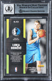 Mavericks Luka Doncic Signed 2018 Panini POTD Rookies #R3 RC Auto 10! BAS Slab