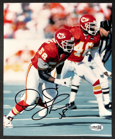 Derrick Thomas HOF Signed/Autographed 8x10 Photo Kansas City Chiefs JSA 214452