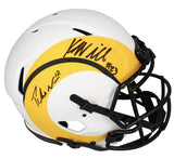 Kyren Williams / Puka Nacua Autographed Rams Lunar Authentic Helmet Fanatics
