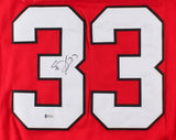 Scott Darling Signed Blackhawks Jersey (Beckett)Chicago Stanley Cup Champs 2015