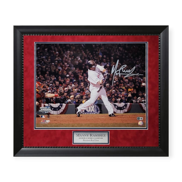 Manny Ramirez Signed Autographed 16x20 Photo Framed to 23x27 Beckett