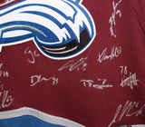 Colorado Avalanche Team Signed Burgandy Fanatics XL Jersey 20 Sigs BAS 37472
