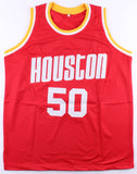 Ralph Sampson Signed Houston Rockets Red Jersey (JSA COA) HOF 2012