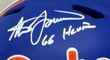 Steve Spurrier Signed Florida FS Blue Speed Replica Helmet 66 Heisman BAS