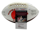 Carmen Policy/Al Lerner Dual-Autographed Full Size Browns Logo Football JSA