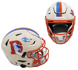 Bo Nix Signed Denver Broncos Speed Flex Authentic Retro NFL Helmet