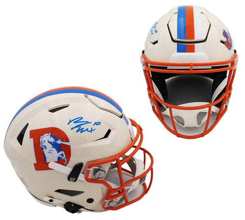 Bo Nix Signed Denver Broncos Speed Flex Authentic Retro NFL Helmet