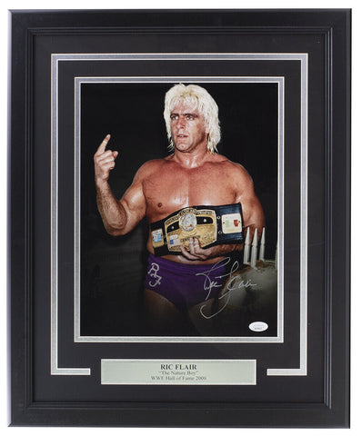 Ric Flair Signed Framed 11x14 WWE Photo JSA ITP