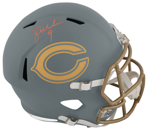 Jim McMahon Signed Bears SLATE Riddell Full Size Speed Replica Helmet - (SS COA)