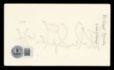 Michael Spinks Authentic Signed 3x5 Index Card Autographed BAS #BV00136