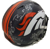 Denver Broncos SB 50 Defense Signed Speed Proline Helmet 10 Sigs JSA 19039