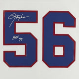 Lawrence Taylor Giants Signed White Mitchell & Ness Rep Jersey with HOF 99 Insc