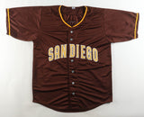 Andy Benes Signed San Diego Padres Jersey (Beckett) 1994 N.L. Strikeout Leader