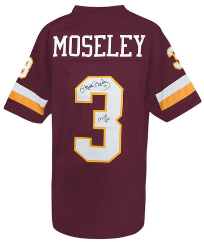 Mark Moseley Signed Maroon Custom Football Jersey w/MVP 82 - (SCHWARTZ COA)
