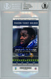 Adrian Peterson Autographed 11/4/2012 Ticket Stub 2097 Yds Beckett Slab 38697