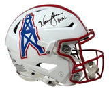 Warren Moon Signed Houston Oilers Full Size Authenic SpeedFlex Helmet HOF 06 BAS