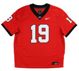 Brock Bowers Signed Georgia Bulldogs Nike Game Red NCAA Jersey