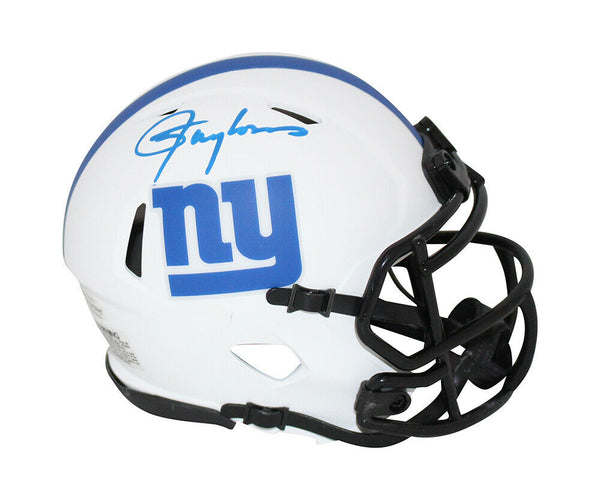 Lawrence Taylor Autographed New York Giants Lunar Mini Helmet Beckett 33535