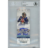 Aaron Donald Autographed Los Angeles Rams NFL Debut Ticket Stub Beckett 43857