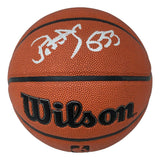 Patrick Ewing New York Knicks Signed NBA Wilson I/O Basketball BAS
