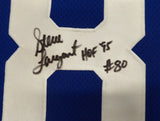 Seattle Seahawks Steve Largent Autographed Blue Jersey "HOF 95" MCS Holo #88496