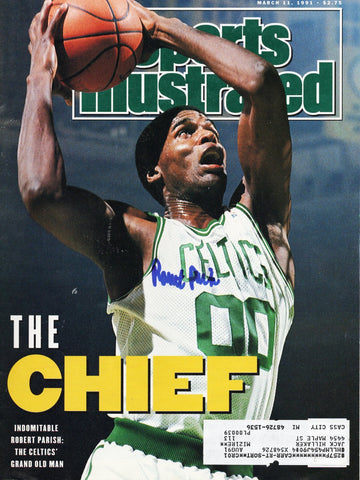 Robert Parish Signed Boston Celtics The Chief Sports Illustrated 3/11/91 Beckett