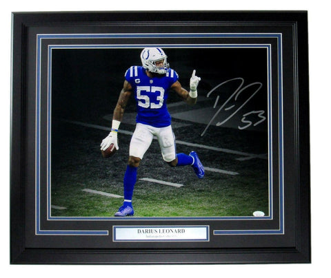 Darius Leonard Indianapolis Colts Signed/Auto 16x20 Photo Framed JSA 167474