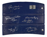 Dallas Cowboys Legends Signed Stadium Seatback Staubach Witten & More BAS LOA