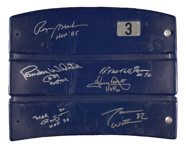 Dallas Cowboys Legends Signed Stadium Seatback Staubach Witten & More BAS LOA