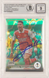 Gabriel Martinelli Signed 2022 Topps Stadium Club Chrome /125 - BGS 9 Autograph