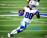 CeeDee Lamb Autographed Dallas Cowboys 16x20 Up Field Photo- Fanatics *Blue