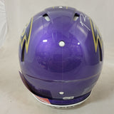 ROQUAN SMITH SIGNED RAVENS F/S FLASH SPEED AUTHENTIC HELMET BECKETT QR