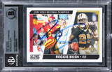 Saints Reggie Bush Signed 2021 Score Collegiate Champions #8 Card BAS Slabbed 3