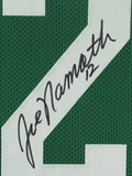 Joe Namath New York Jets Signed Football Jersey w/ Photos Framed JSA 157682