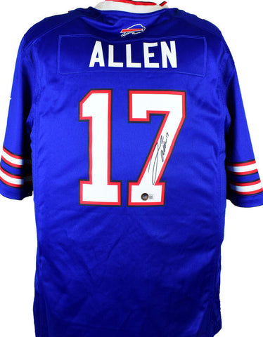 Josh Allen Autographed Buffalo Bills Blue NFL Nike Game Jersey-Beckett W Holo