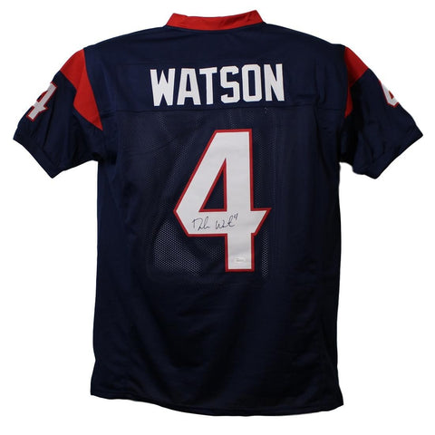 Deshaun Watson Autographed/Signed Pro Style XL Blue Jersey JSA 22314