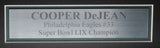 Cooper DeJean Philadelphia Eagles Autographed Jersey Framed Fanatics 194697