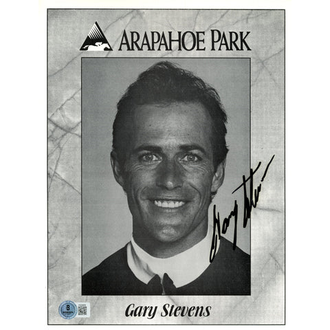 Gary Stevens Autographed Arapahoe Park Horse Racing 8x10 Photo Beckett 59260