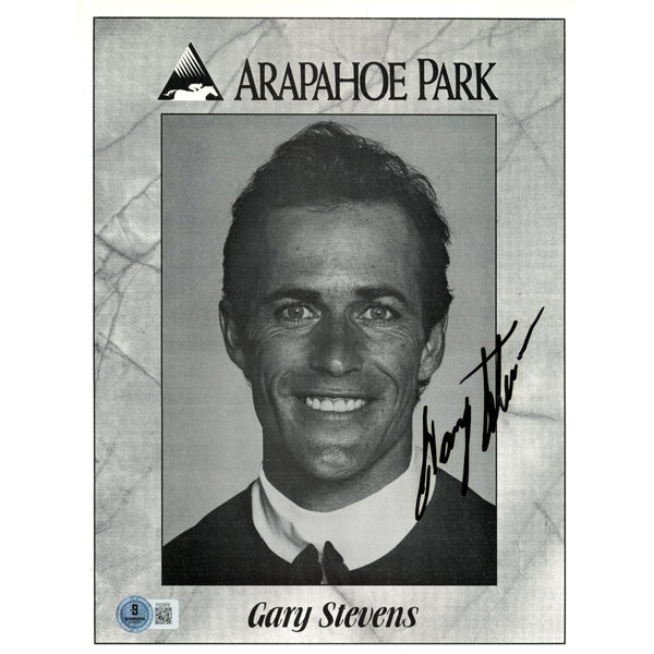 Gary Stevens Autographed Arapahoe Park Horse Racing 8x10 Photo Beckett 59260