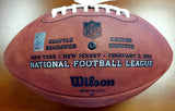 RUSSELL WILSON AUTOGRAPHED SUPER BOWL LEATHER FOOTBALL SEAHAWKS RW HOLO 72352