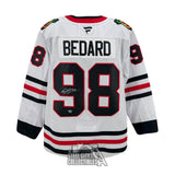 Connor Bedard Autographed Chicago Fanatics White Premium Jersey - Fanatics