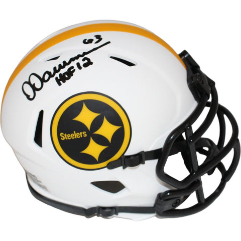 Dermontti Dawson Signed Pittsburgh Steelers Lunar Mini Helmet PROVA 42221