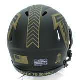Roddy White Autographed Falcons 2025 Salute to Service Speed Mini Helmet Radtke