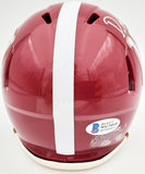 Devonta Smith Auto Alabama Crimson Tide Speed Mini Helmet "Heisman 2020" Beckett